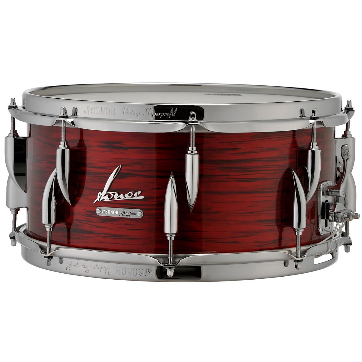 Sonor Vintage Series Snare Drum 14x6.5 in. 14 x 6.5 in. Vintage Red Oyster Guitar Center