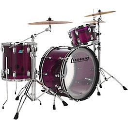 Ludwig Vistalite 3-Piece Pro Beat Shell Pack With 24" Bass Drum