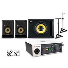 Universal Audio Volt 1 With KRK ROKIT G5 Studio Monitor Pair & S10 Subwoofer (Stands & Cables Included) -