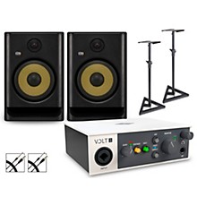 Universal Audio Volt 1 With KRK ROKIT G5 Studio Monitor Pair (Stands & Cables Included) -