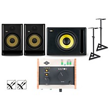 Universal Audio Volt 176 With KRK ROKIT G5 Studio Monitor Pair & S10 Subwoofer (Stands & Cables Included) -