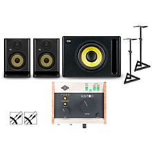 Universal Audio Volt 176 with KRK ROKIT G5 Studio Monitor Pair & S10 Subwoofer (Stands & Cables Included)