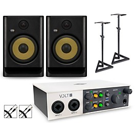Universal Audio Volt 2 with KRK ROKIT G5 Studio Monitor Pair (Stands & Cables Included)