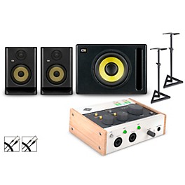 Universal Audio Volt 276 with KRK ROKIT G5 Studio Monitor Pair & S10 Subwoofer (Stands & Cables Included)