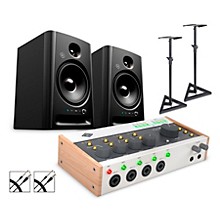 Universal Audio Volt 476P Audio Interface Bundle With Harbinger Studio Monitor Pair, Stands & Cables