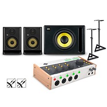 Universal Audio Volt 476P With KRK ROKIT G5 Studio Monitor Pair & S10 Subwoofer (Stands & Cables Included) -