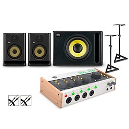 Universal Audio Volt 476P with KRK ROKIT G5 Studio Monitor Pair & S10 Subwoofer (Stands & Cables Included)