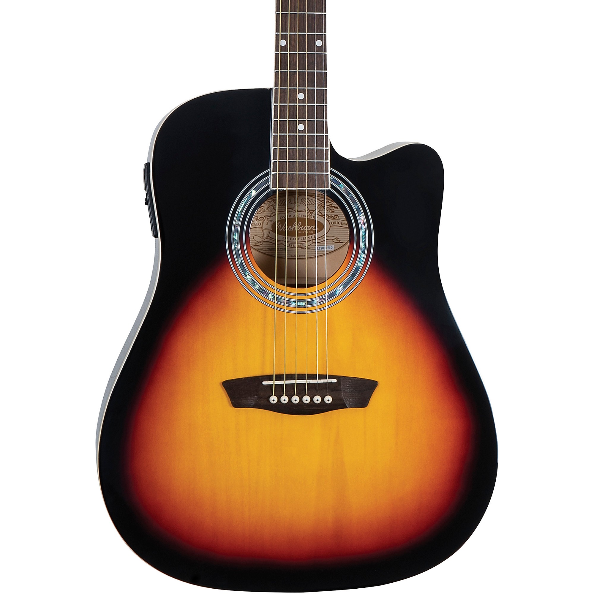 Washburn WA90CE Dreadnought Acoustic Electric Guitar Guitar Center
