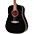 Washburn WD100DL Dreadnought Mahogany Acoustic Guitar Black