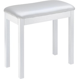 Open Box Stagg White Metal Frame Piano Bench