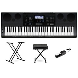 Casio WK-6600 76-Key Portable Keyboard Essentials Bundle