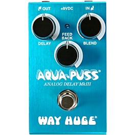 Open Box Way Huge Electronics WM71 Mini Aqua-Puss Analog Delay Effects Pedal Level 1