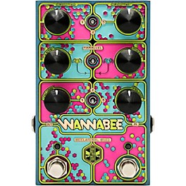 Open Box Beetronics FX Wannabee Beelateral Buzz Dual-Drive Effects Pedal Level 1 Blue Anodized
