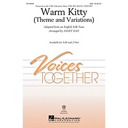 Hal Leonard Warm Kitty (Theme and Variations) 2-Part Arranged by Janet Day
