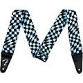 Fender Wavy Checkerboard Polyester Guitar Strap Blue
