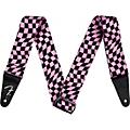 Fender Wavy Checkerboard Polyester Guitar Strap Pink