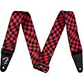 Fender Wavy Checkerboard Polyester Guitar Strap Red
