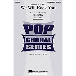 Hal Leonard We Will Rock You SATB a cappella by Queen arranged by Mark Brymer