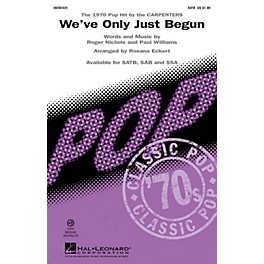 Hal Leonard We've Only Just Begun ShowTrax CD by The Carpenters Arranged by Rosana Eckert