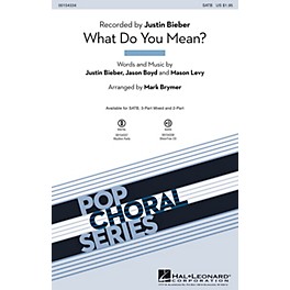 Hal Leonard What Do You Mean? SATB arranged by Mark Brymer