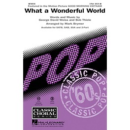 Hal Leonard What a Wonderful World 2-Part by Louis Armstrong arranged by Mark Brymer