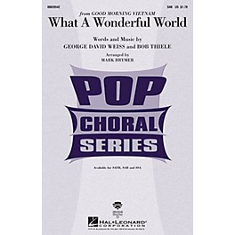 Hal Leonard What a Wonderful World SAB by Louis Armstrong arranged by Mark Brymer