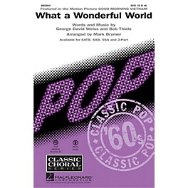 Hal Leonard What a Wonderful World ShowTrax CD by Louis Armstrong Arranged by Mark Brymer