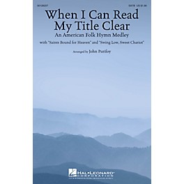Hal Leonard When I Can Read My Title Clear (An American Folk Hymn Medley) SATB arranged by John Purifoy