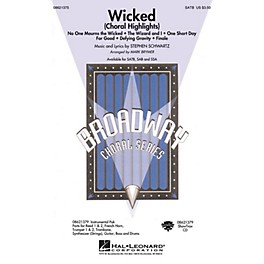 Hal Leonard Wicked (Choral Highlights) SATB arranged by Mark Brymer