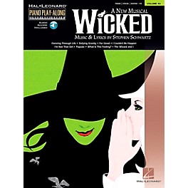 Hal Leonard Wicked Piano Play-Along Vol 46 Book/CD arranged for piano, vocal, and guitar (P/V/G)