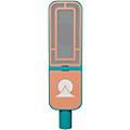 Ohma World Windows Condenser Microphone Teal & Apricot