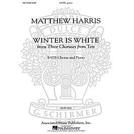 Associated Winter Is White (SSATBB and Piano (w/Tenor Solo)) SSATBB composed by Matthew Harris