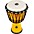 LP World Rope-Tuned Circle Djembe, 7 in. Yellow