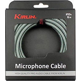 Kirlin XLR Male To XLR Female Microphone Cable - Olive Green Woven Jacket