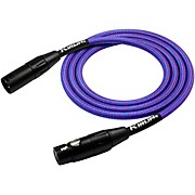 XLR Male To XLR Female Microphone Cable - Royal Blue Woven Jacket 20 ft.