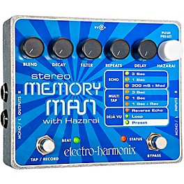 Open Box Electro-Harmonix XO Stereo Memory Man with Hazarai Delay Guitar Effects Pedal