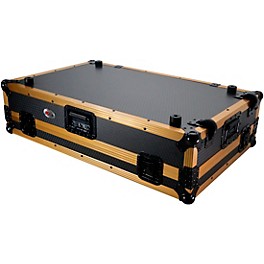 Open Box ProX XS-DDJ1000 Gold and Black Flight Case With Wheels for DDJ-1000, DDJ-100SRT,  DDJ-FLX6, DDJ-SX and MC7000