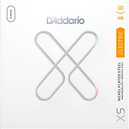 D'Addario XS Nickel Coated Electric Guitar Strings - 3 Pack