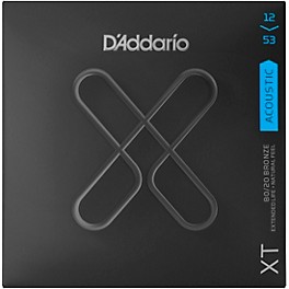 D'Addario XT 80/20 Bronze Acoustic Strings, Light, 12-53