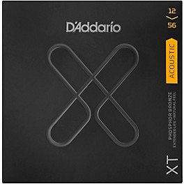 D'Addario XT Acoustic Phosphor Bronze Strings, Light Top/Medium Bottom, 12-56