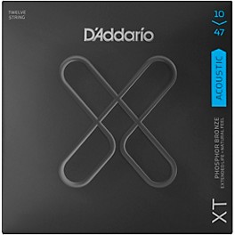 D'Addario XT Phosphor Bronze Acoustic Guitar Strings, 12-String Light, 10-47