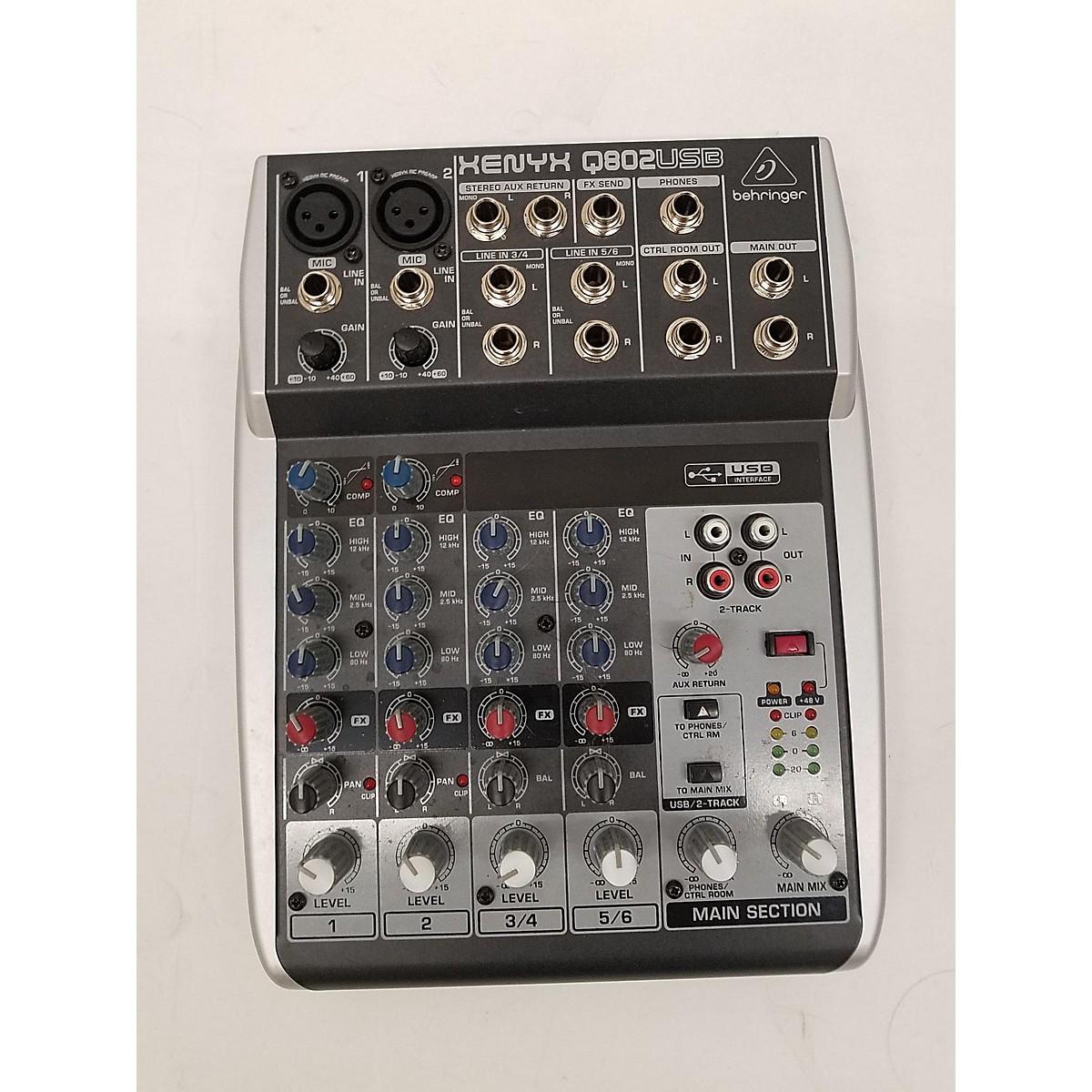 Behringer xenyx q802usb unpowered mixer lanascuba