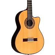 Yairi CYM75ce Cutaway Nylon-String Classical Acoustic-Electric Guitar Natural