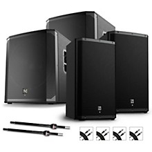 Electro-Voice ZLX-15P G2 1,000W Powered Speaker Pair With ELX200-18SP Subwoofers, Stands & Cables