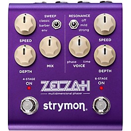 Strymon Zelzah Multidimensional Phaser Modulation Effects Pedal Purple