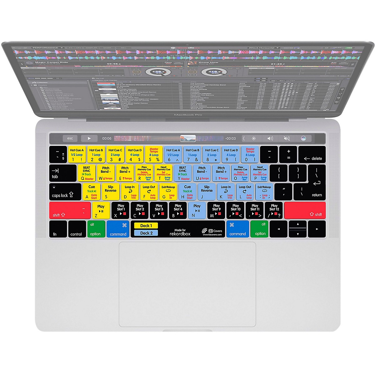 kb-covers-rekordbox-keyboard-cover-for-macbook-pro-2016-with-touch-bar